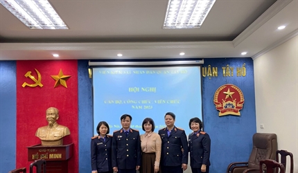 Viện KSND các quận Tây Hồ và Nam Từ Liêm tổ chức Hội nghị cán bộ, công...